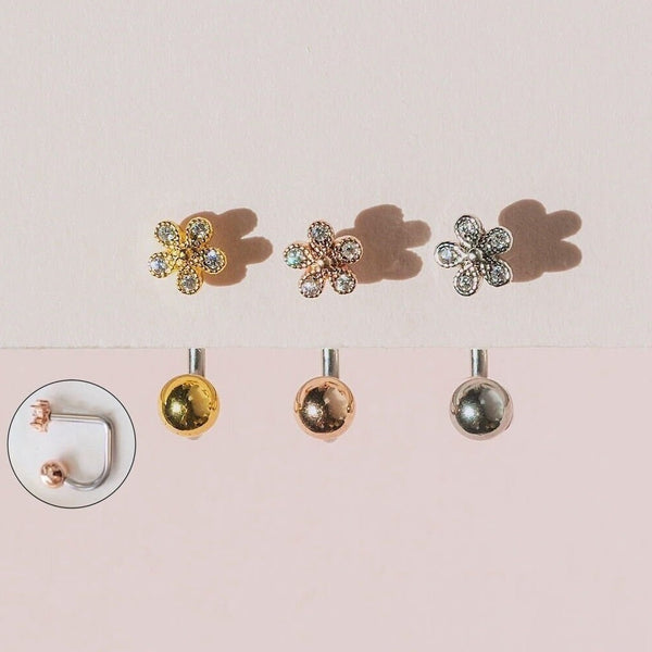 origami jewellery 16g Round Flower Medusa Piercing