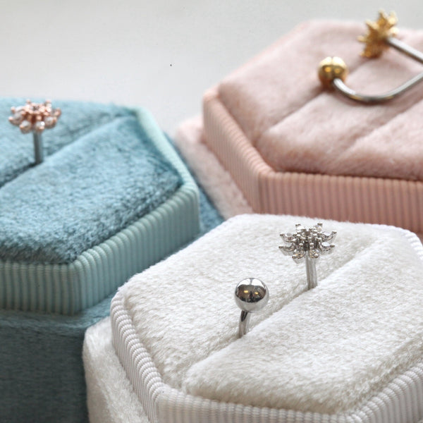 Origami Jewellery 16g Snowflake Medusa Piercing