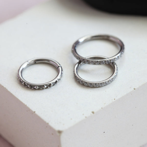 Origami Jewellery 16g Titanium Circle Clicker Hoop