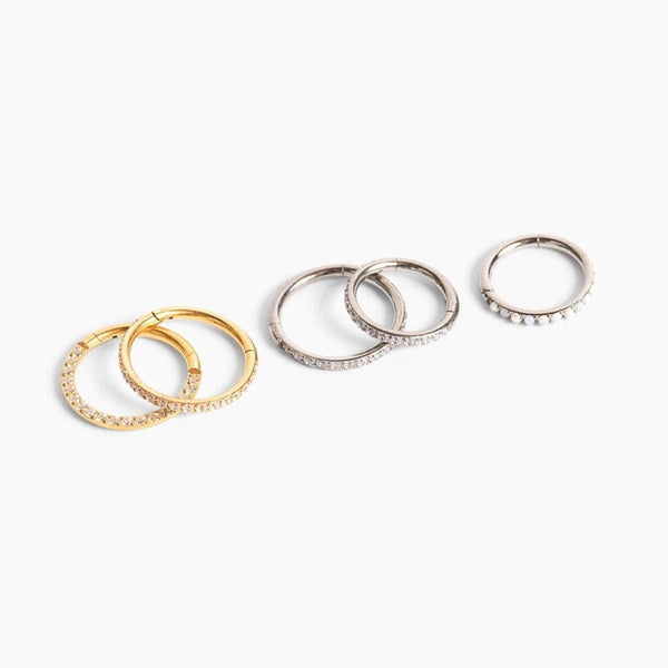 origami jewellery 16g Titanium Circle Clicker Hoop