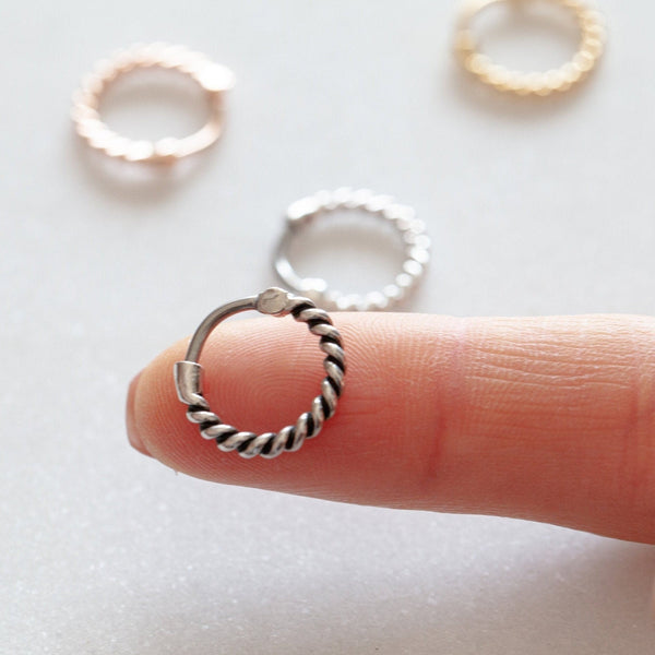 Origami Jewellery 16g Twisted Cartilage Hoop