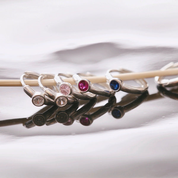 origami jewellery 20g Colorful Solitaire Hoop