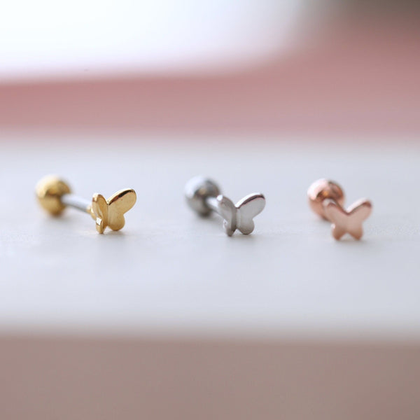 origami jewellery 3D Butterfly Tragus Earring