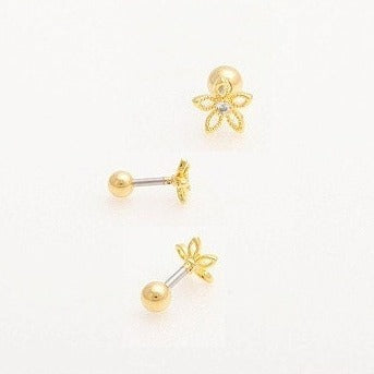 Origami Jewellery 3D Flower Earring