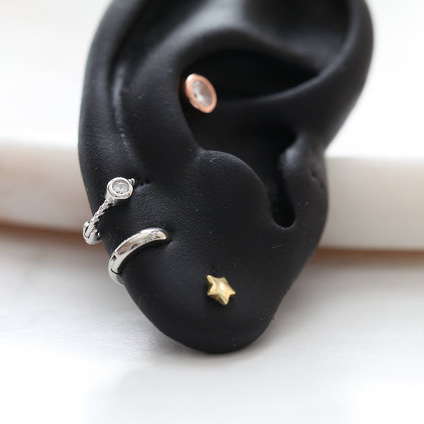 Origami Jewellery 3mm CZ Cartilage Hoop