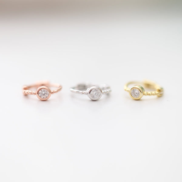 Origami Jewellery 3mm CZ Cartilage Hoop