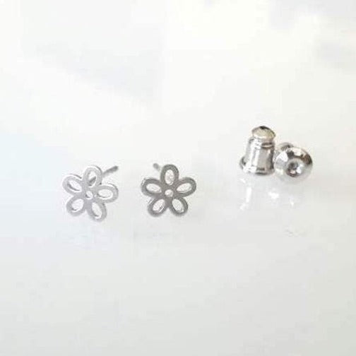 Origami Jewellery 925 Silver Flower Earrings