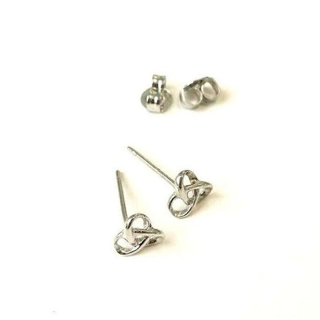 Origami Jewellery 925 Silver Knot Earrings