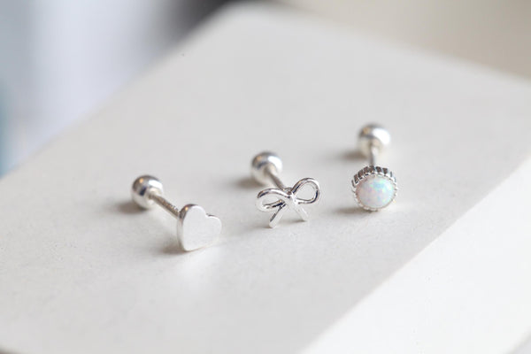 Origami Jewellery 925 Silver Mini Bow Stud