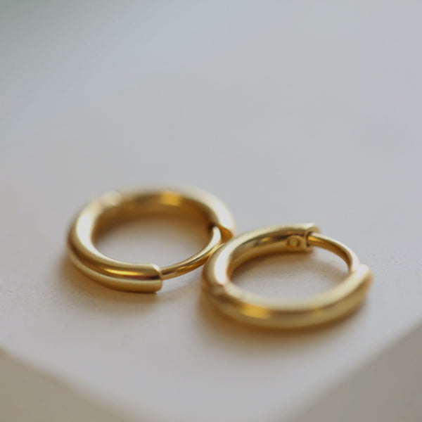 Origami Jewellery 9mm Matte Hoops