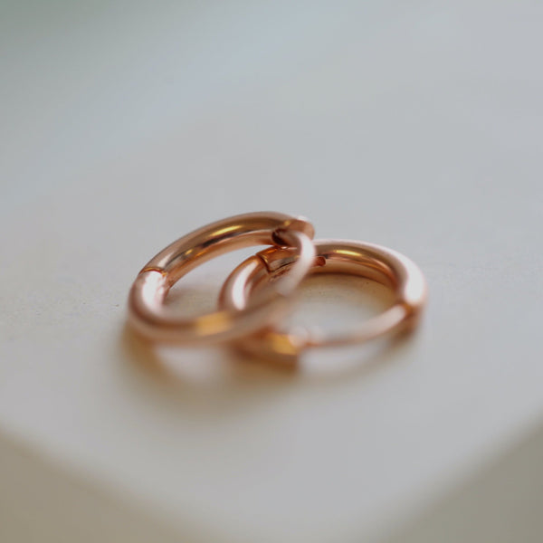 Origami Jewellery 9mm Matte Hoops