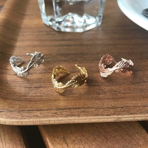 Origami Jewellery Adjustable Feather Ring