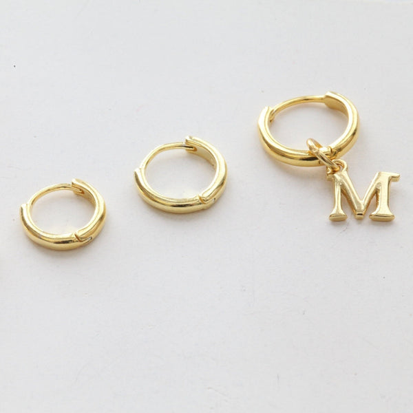 Origami Jewellery Alphabet Initial Hoops