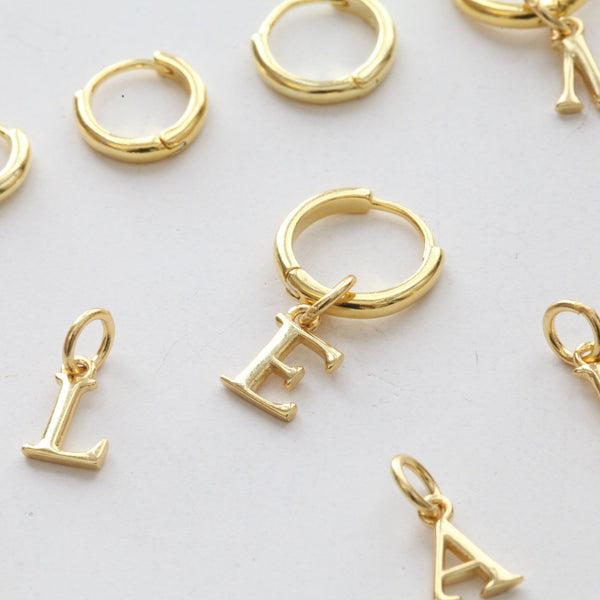 Origami Jewellery Alphabet Initial Hoops