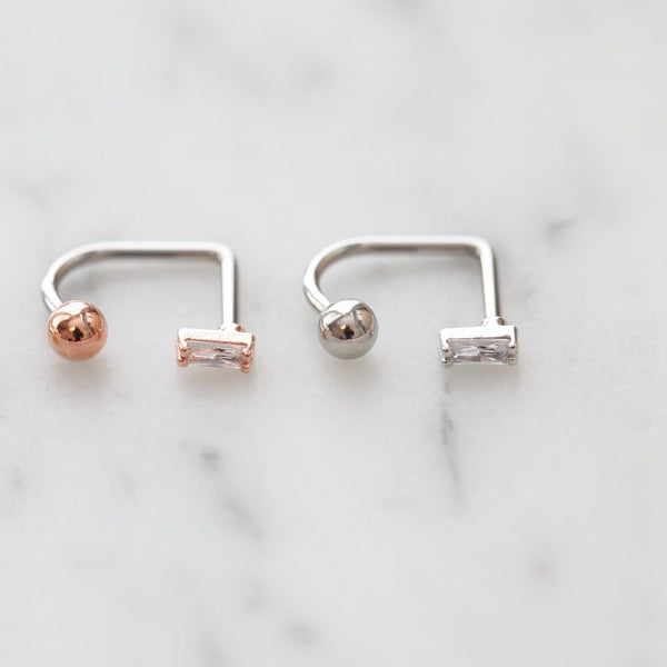 Origami Jewellery Baguette Medusa Lip Ring