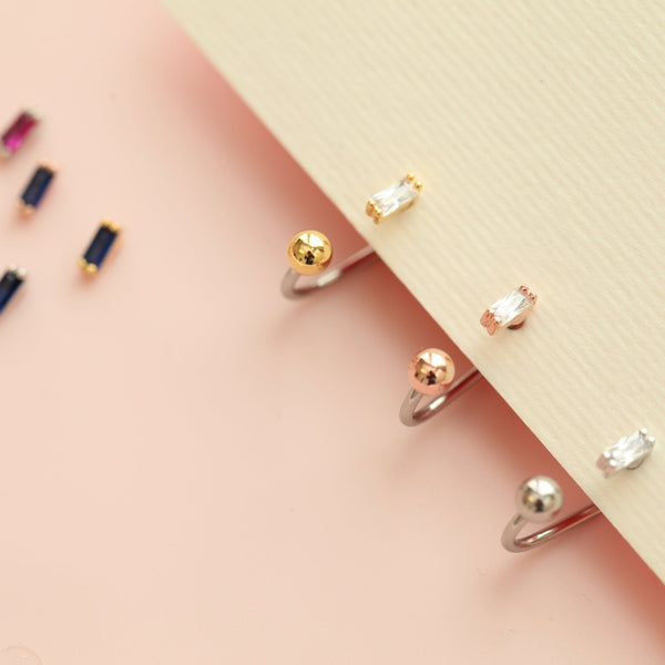 Origami Jewellery Baguette Medusa Lip Ring