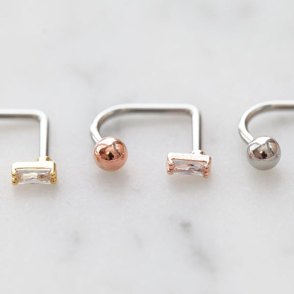 origami jewellery Baguette Medusa Lip Ring