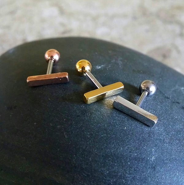 Origami Jewellery Bar Cartilage Earring