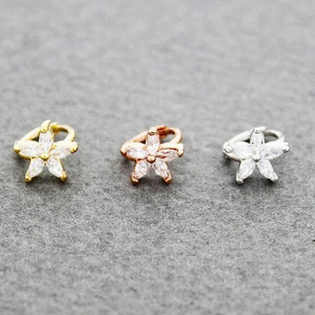 Origami Jewellery Bluet Flower Hoop