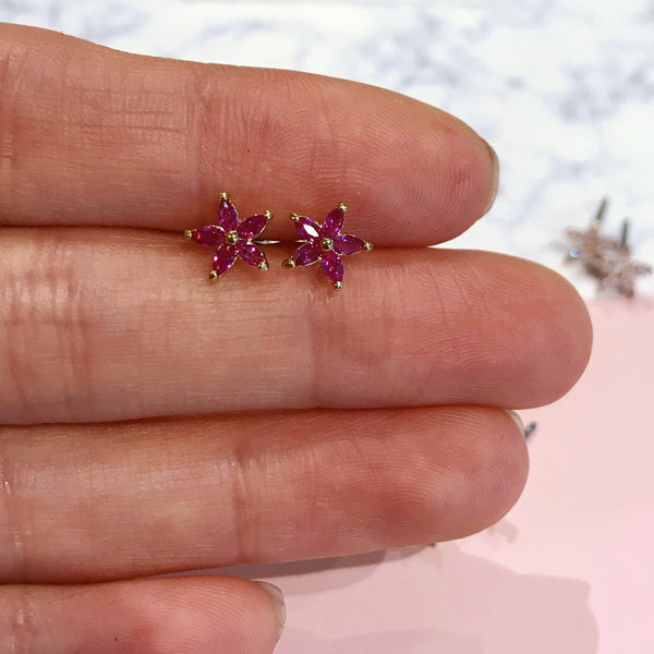 Origami Jewellery Bluet Flower Studs