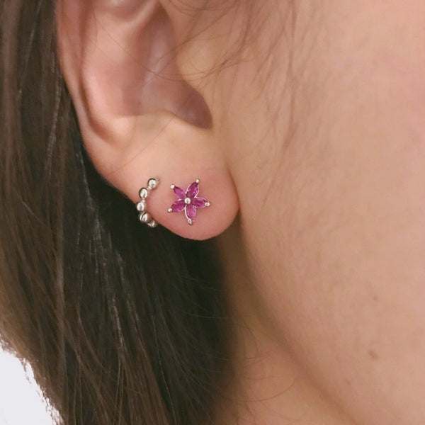 origami jewellery Bluet Flower Studs