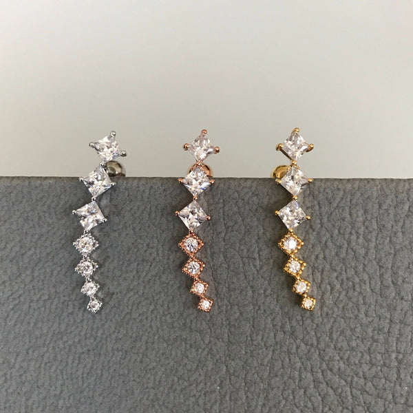 Origami Jewellery Bold Curved Earring