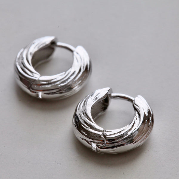 Origami Jewellery Bold Gold Hoops