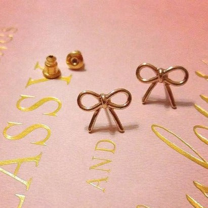 Origami Jewellery Bow Earrings