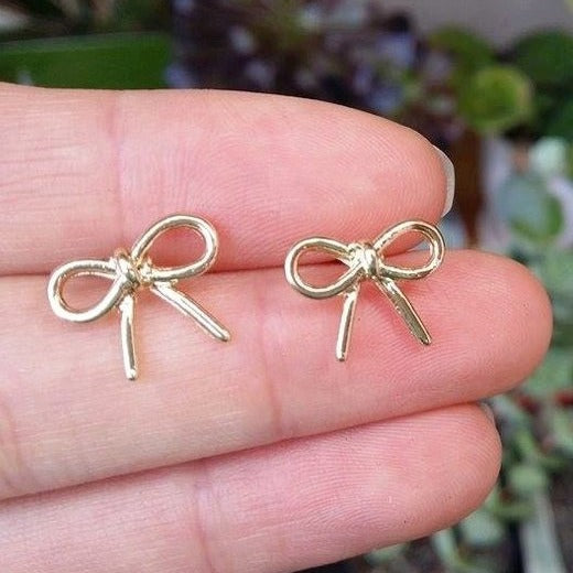 origami jewellery Bow Earrings