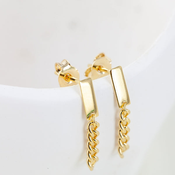 Origami Jewellery Chain Dangle Earrings