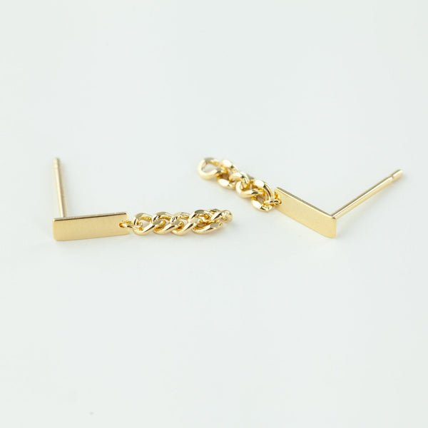 Origami Jewellery Chain Dangle Earrings