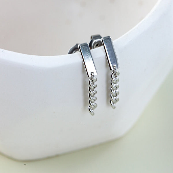 Origami Jewellery Chain Dangle Earrings