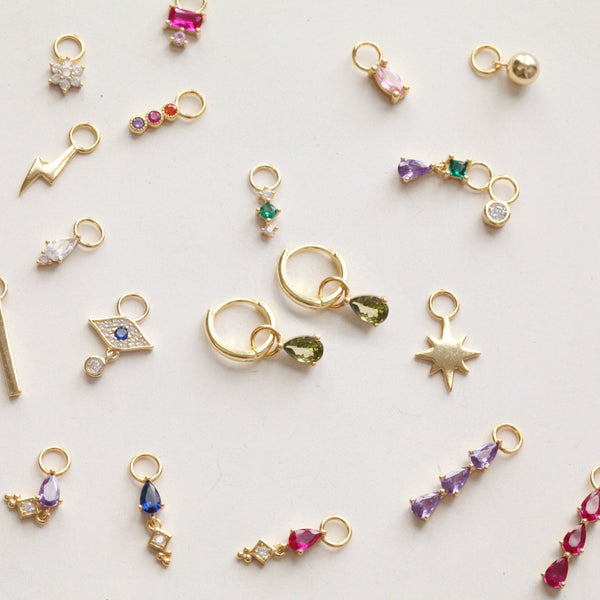 origami jewellery Charm Hoop