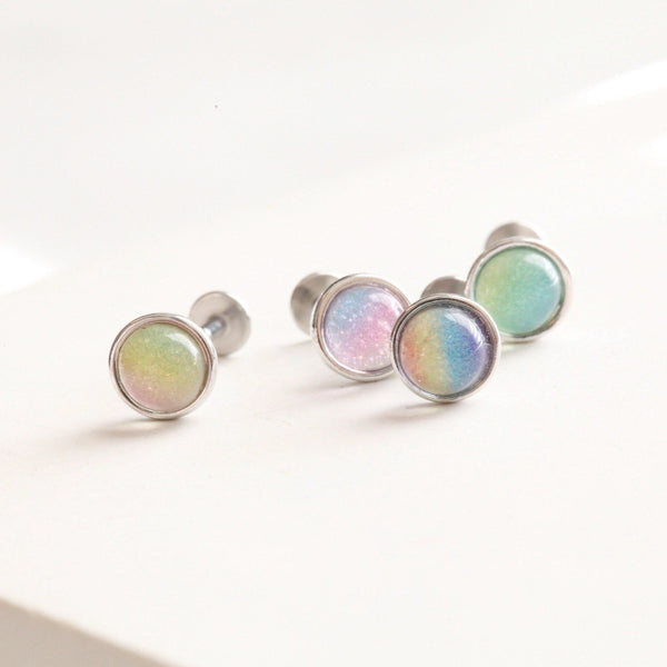 Origami Jewellery Circle Candy Cartilage Earrings