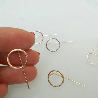 Origami Jewellery Circle Drop Earrings