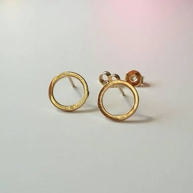 Origami Jewellery Circle Stud Earrings