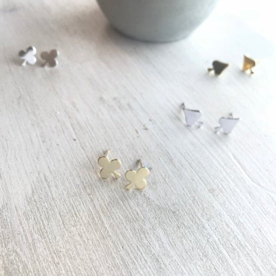 Origami Jewellery Clover Spade Earrings