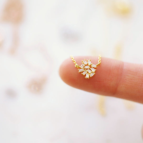 origami jewellery Cluster Necklace