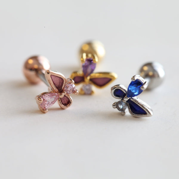 origami jewellery Colorful Butterfly Earrings