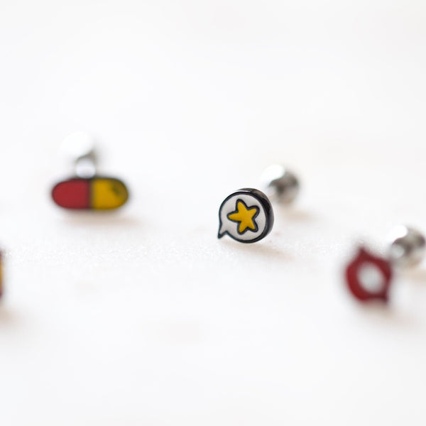 Origami Jewellery Comic Earring