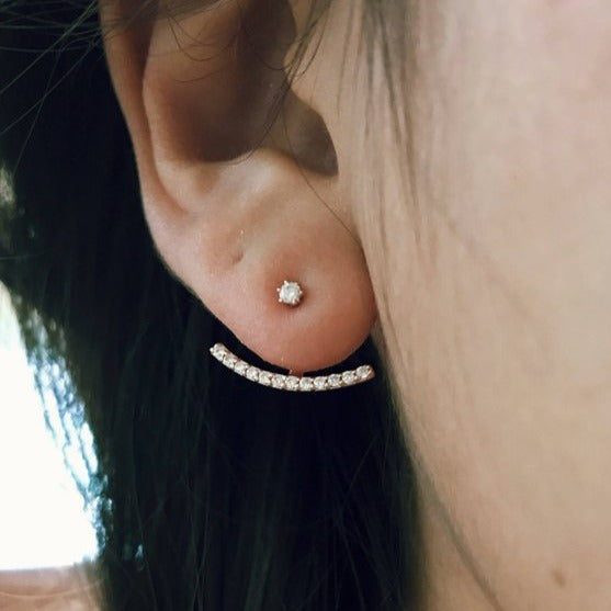 origami jewellery Crescent Moon Ear Jacket