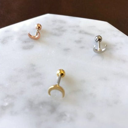 Origami Jewellery Crescent Moon Earrings