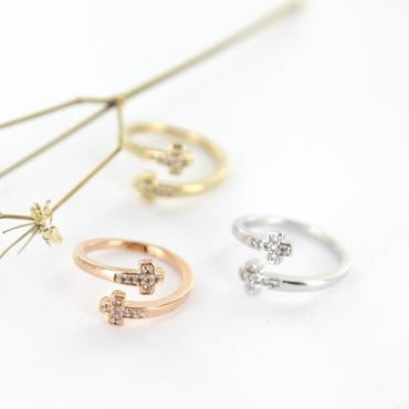 origami jewellery Criss Cross Ring