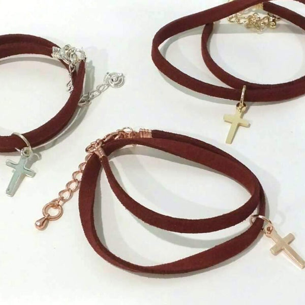 Origami Jewellery Cross Choker