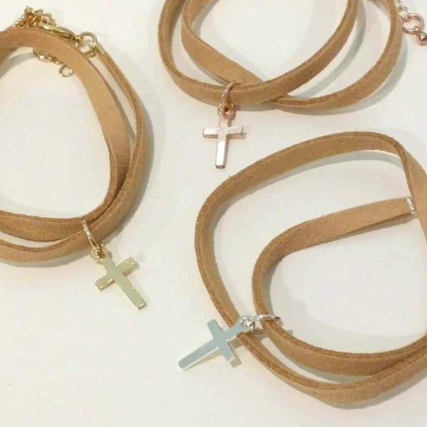 Origami Jewellery Cross Choker