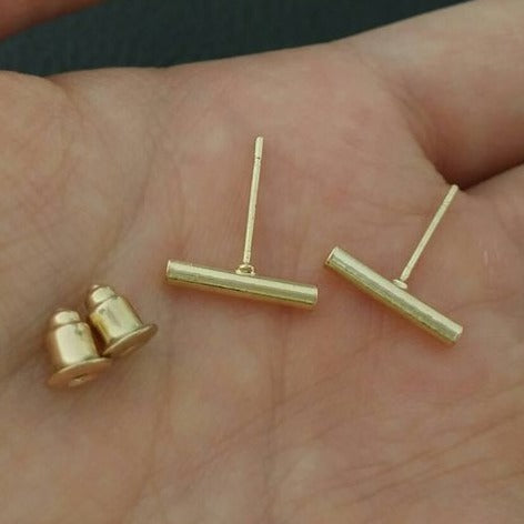 Origami Jewellery Cylinder Bar Earrings