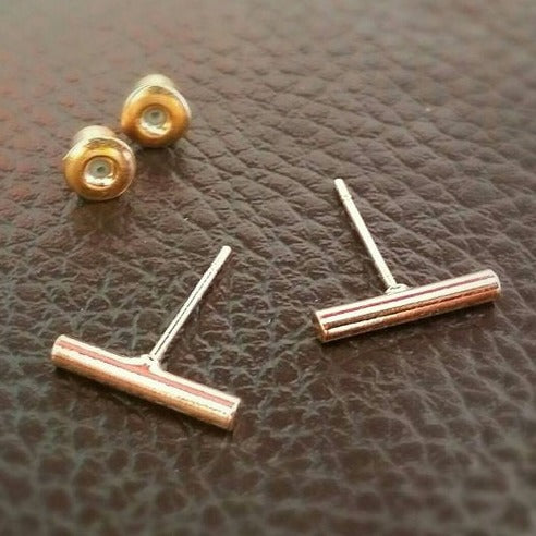 Origami Jewellery Cylinder Bar Earrings