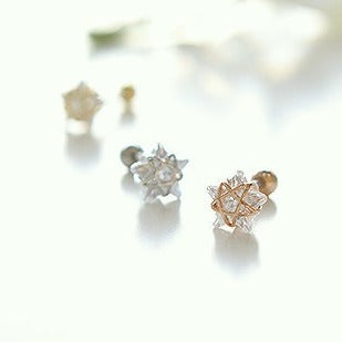 Origami Jewellery CZ Star Earring