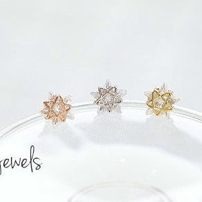 origami jewellery CZ Star Earring