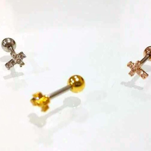 Origami Jewellery Dainty Cross Earrings